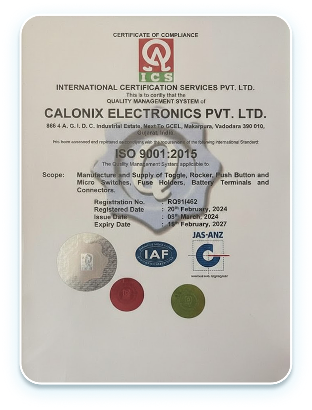 ISO 9001:2015 Certificate